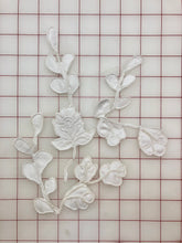 Applique - Beautiful Flower Vine Design White Corded Dyeable 3-Piece Pack Only One Left! Close-Out